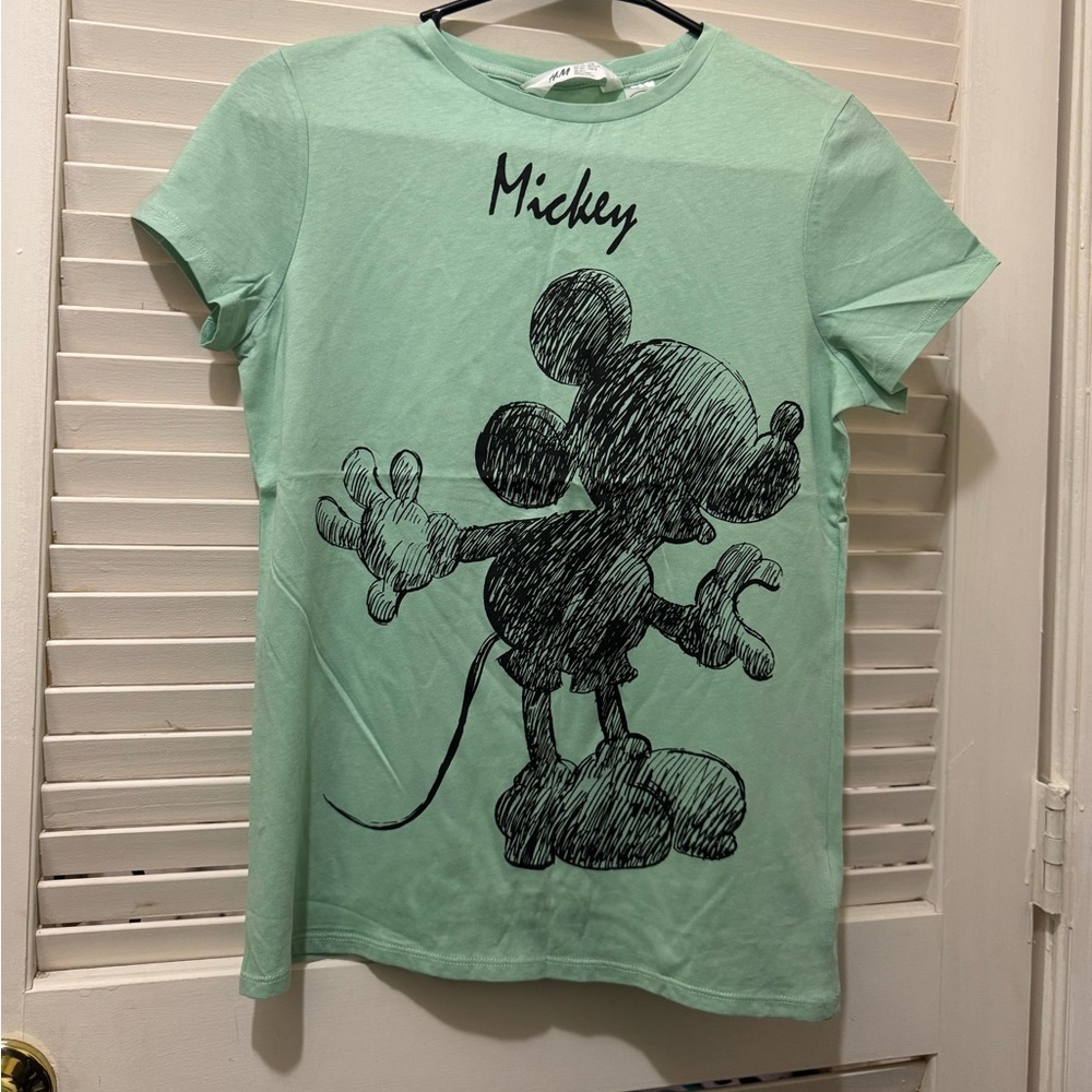 H&M Mickey Mouse Girls Short-Sleeved Tee NWOT